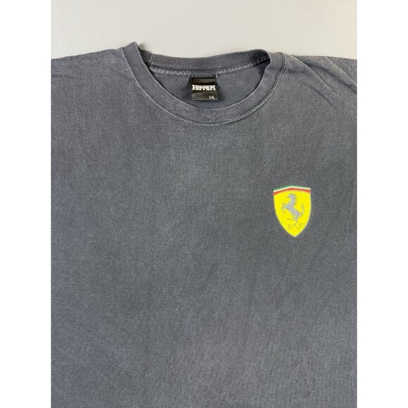 Rare Vintage 1999 90s Ferrari Cars Promo Small Logo Black Shirt USA Made 2XL - Picture 3 of 7